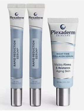 Plexaderm Rapid Reduction & Night Time Collagen Serum Set-NEW-A715240